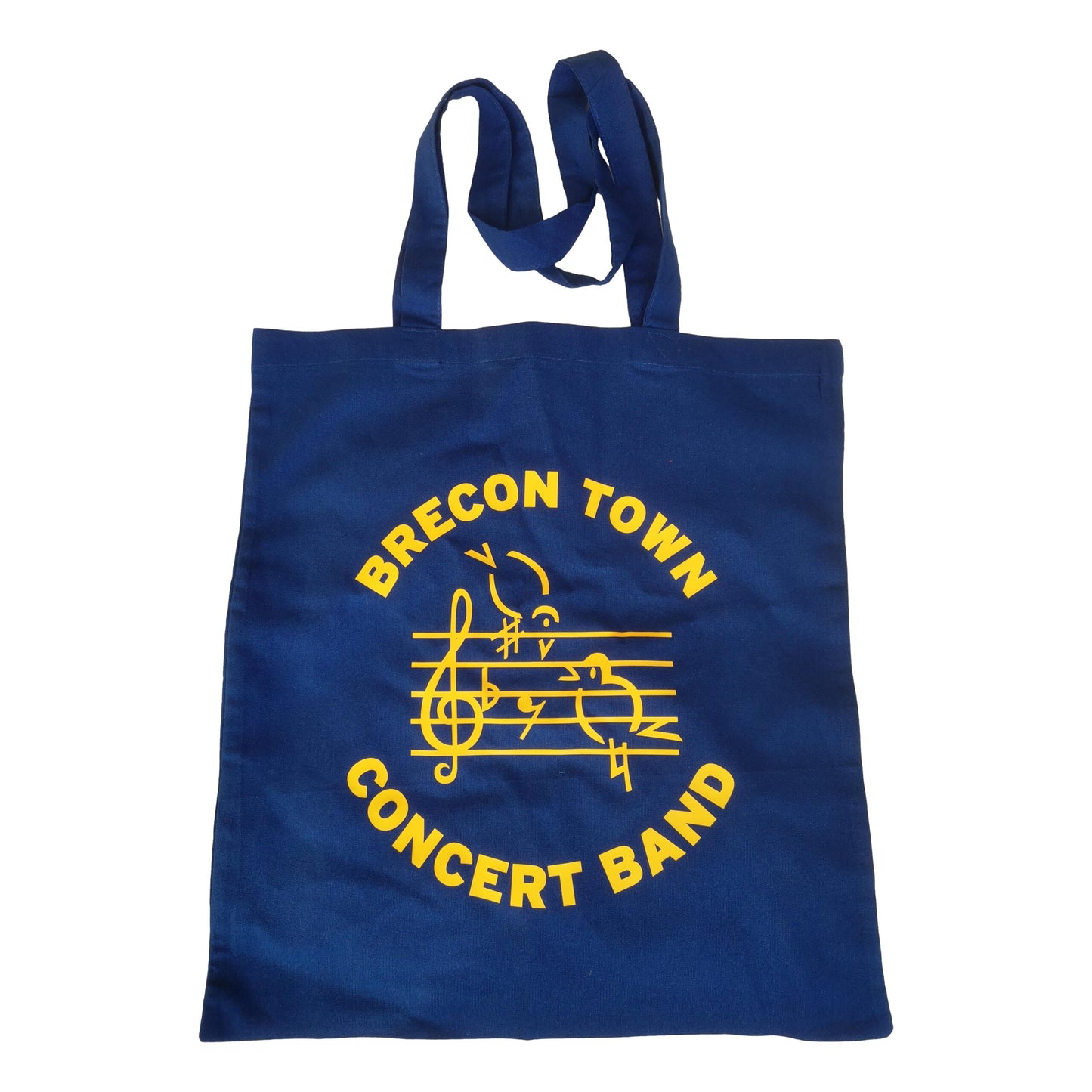 Brecon Town Concert Band Alternate Vinyl Logo Blue Tote Bag image 0