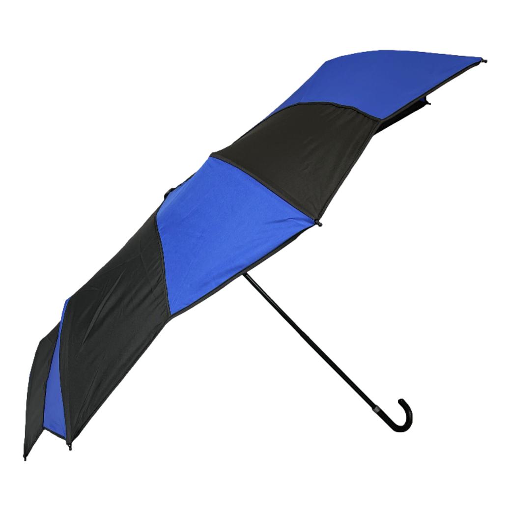 Everyday Swirl Blue/Black Folding Umbrella Lightweight image 4