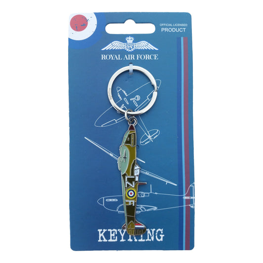 Royal Air Force Spitfire landscape view keyring image 0