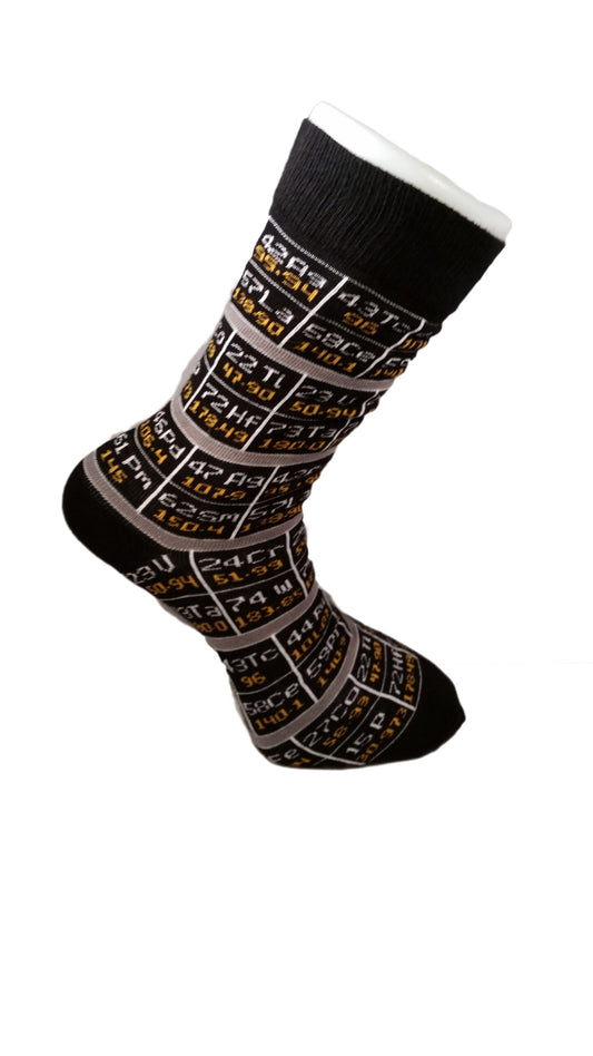 Periodic Table Elements Unisex Socks Adult Size 6-11 image 0