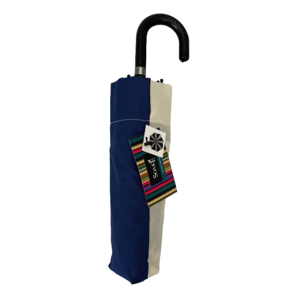 Everyday Swirl Navy/Cream Folding Umbrella Lightweight image 5