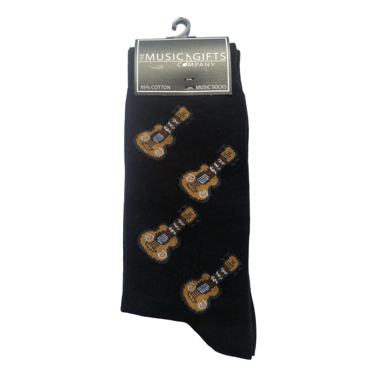 Acoustic Guitars Cottonrich Unisex Novelty Ankle Socks Adult Size 6-11 image 0