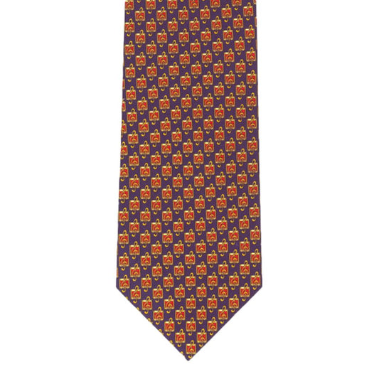 Small Repeating Treble Clefs Sleeved Polyester Novelty Tie Student Teacher Music image 0