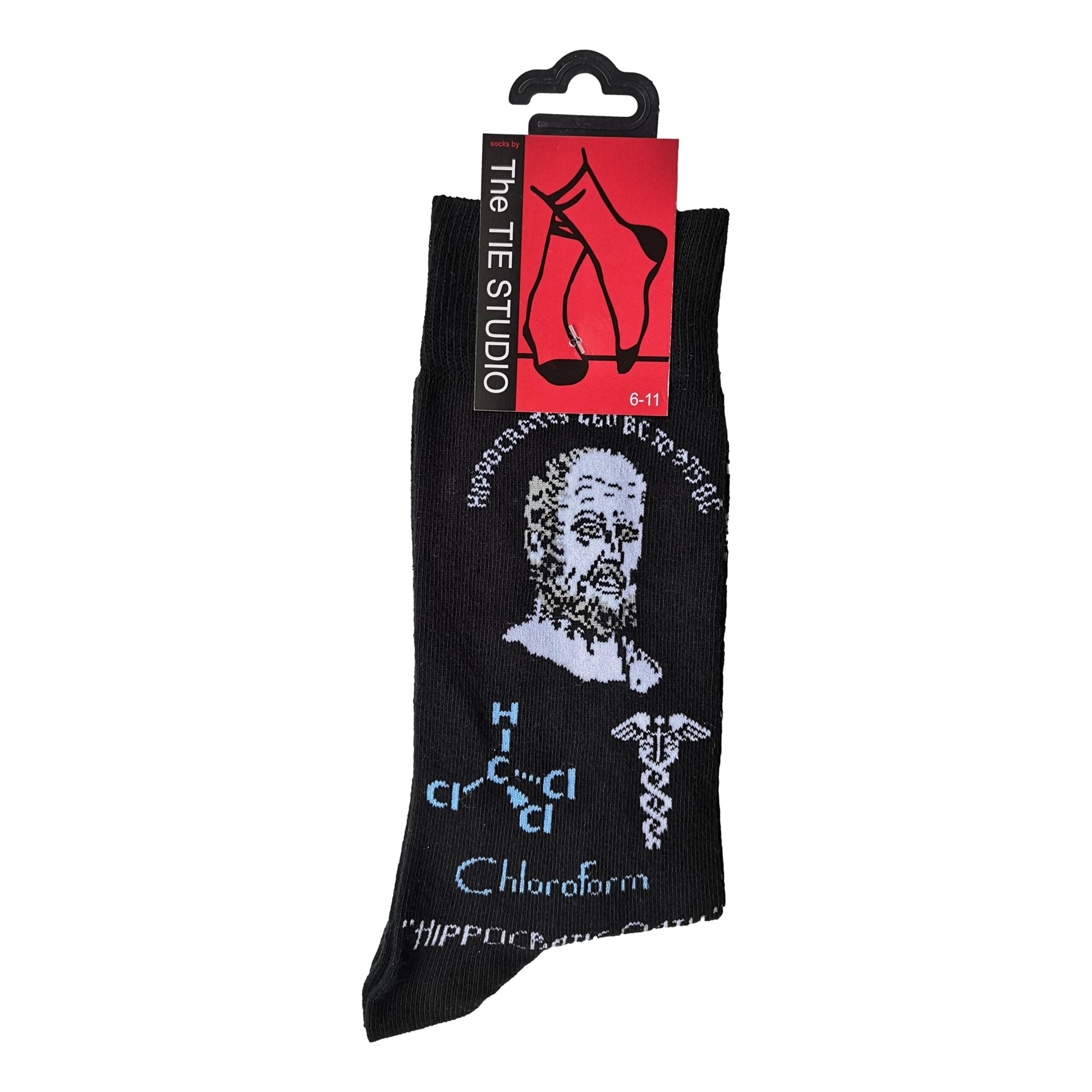 Hippocrates Medicine Unisex Novelty Ankle Socks Adult Size 6-11 image 0