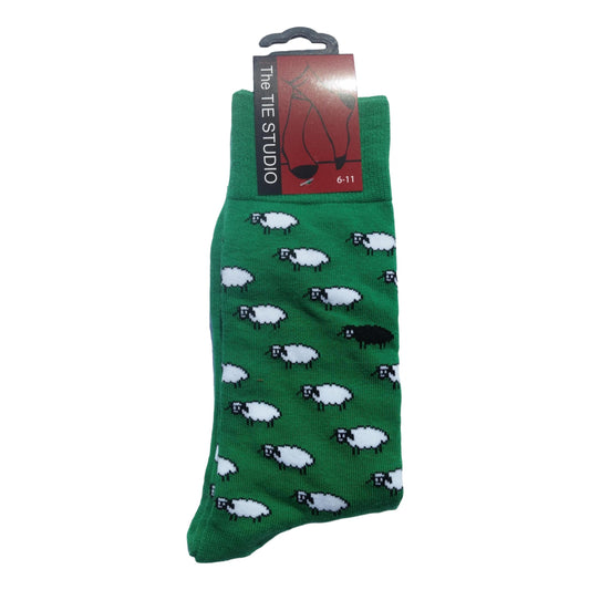 Black Sheep of the Flock green Unisex Novelty Ankle Socks Adult Size 6-11 image 0