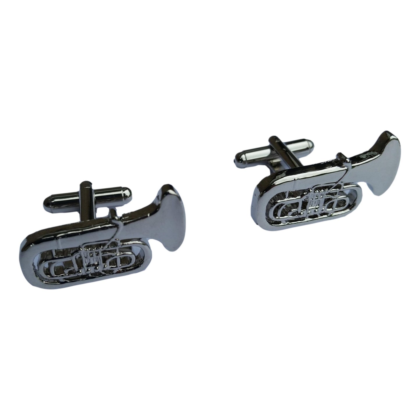 Continental Tuba silver-plated cufflinks image 0