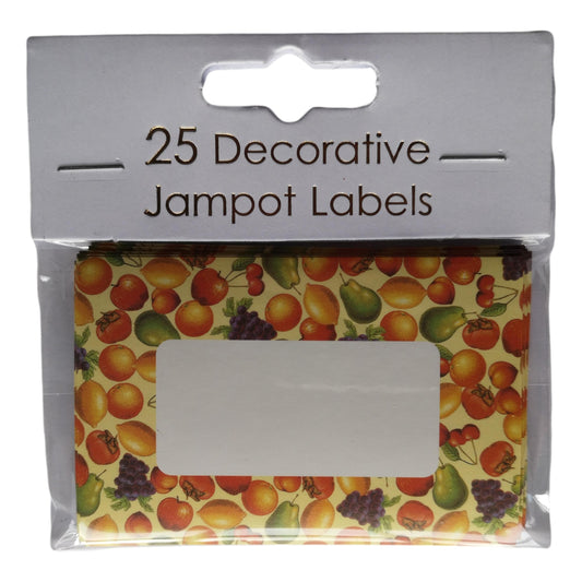 25 Fruit Jam Pot Self-Adhesive Labels image 0