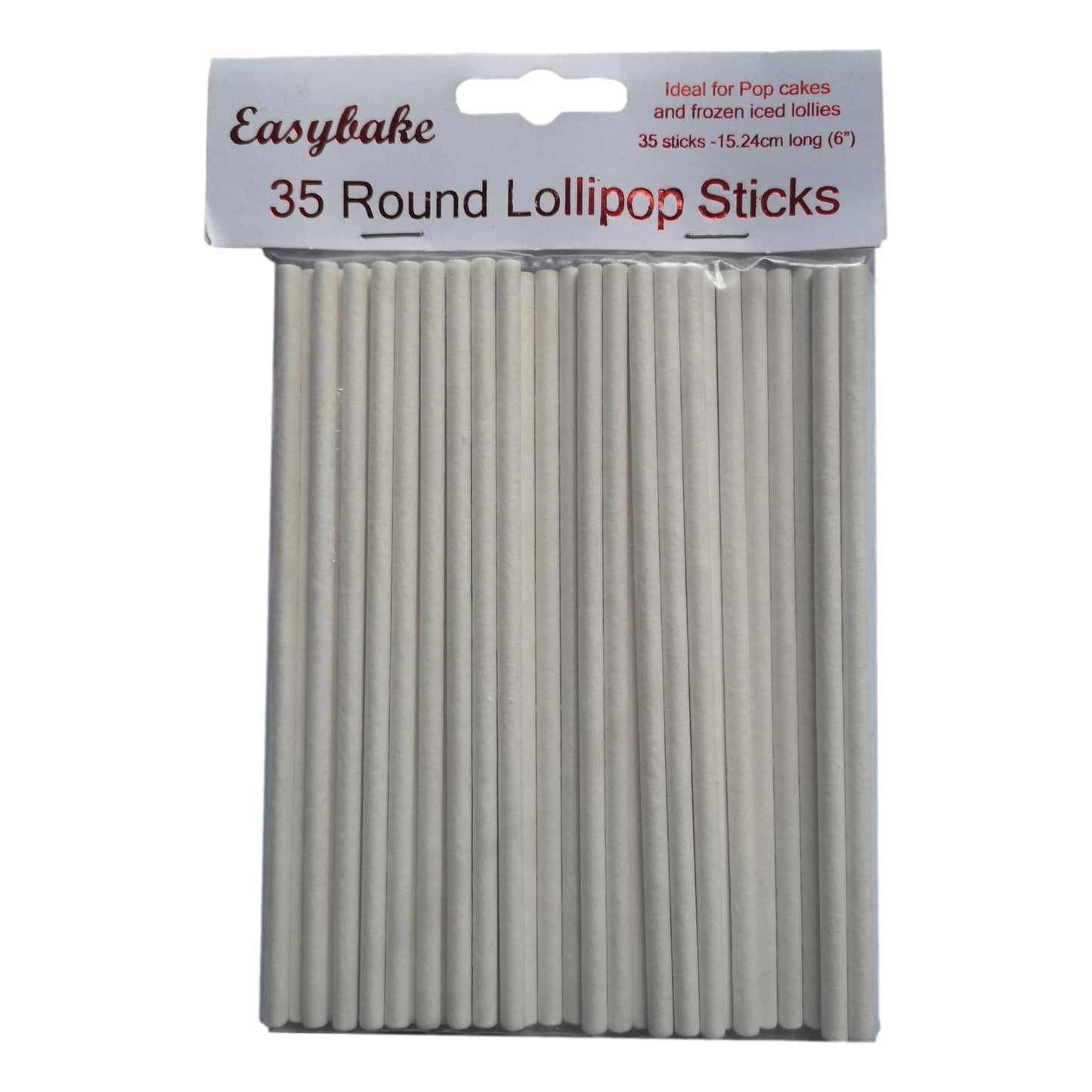 6 inch Round Lollipop Sticks - pack of 35 image 0