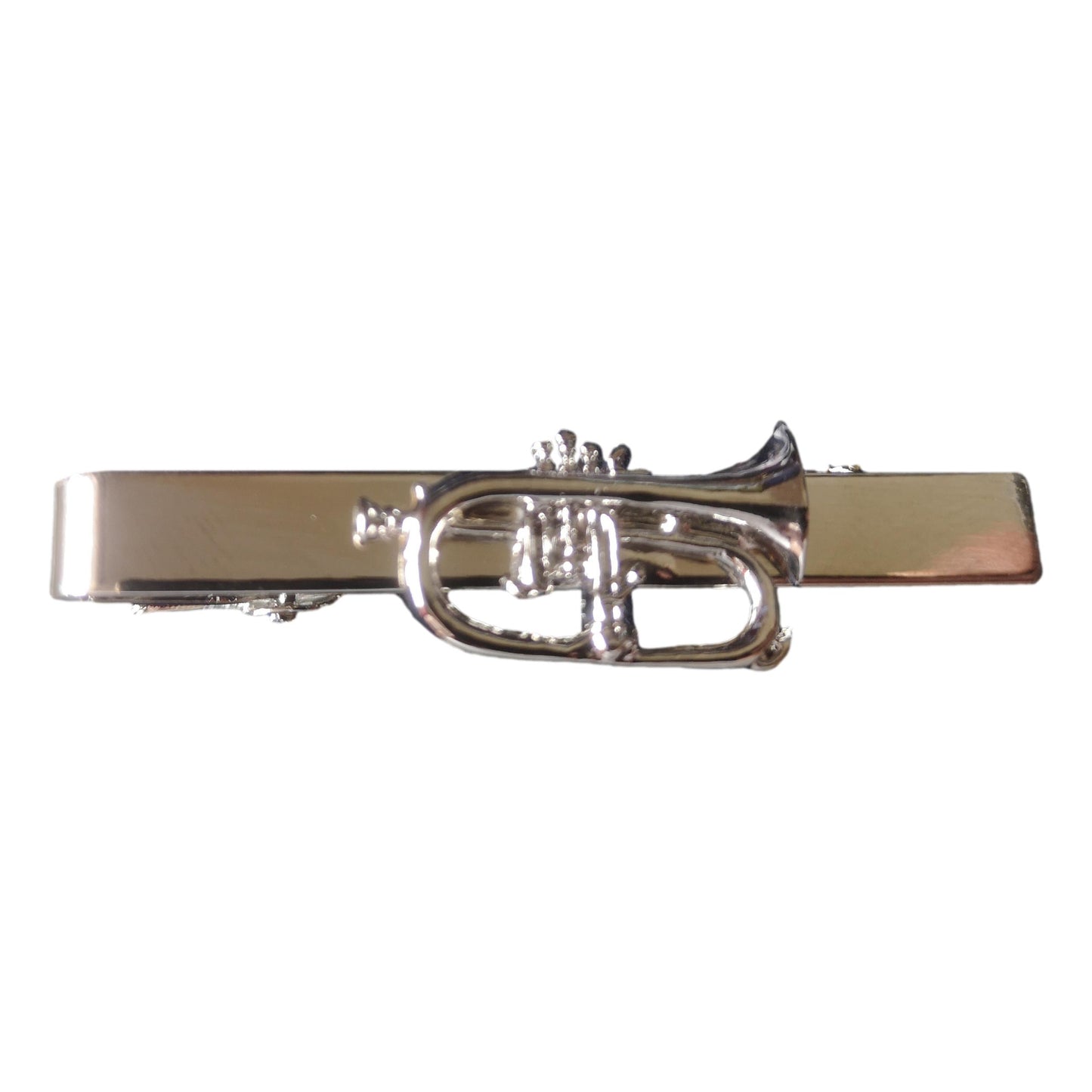 Flugel Horn Silver-plated Tie Bar/Clip/Slide image 0