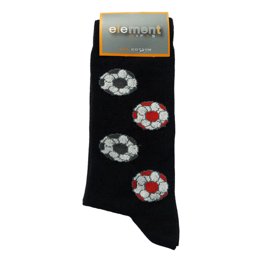 Footballs Soccer Cottonrich Unisex Novelty Ankle Socks Adult Size 6-11 image 0