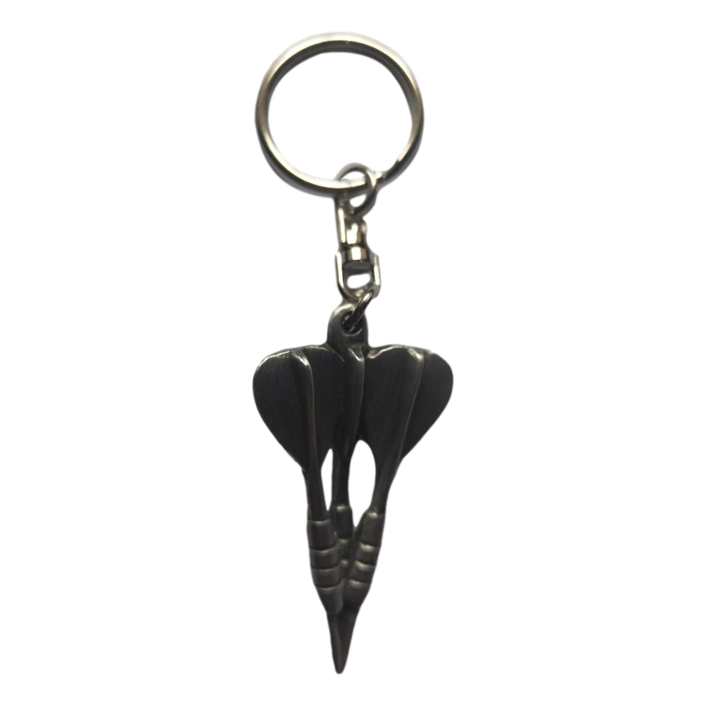Darts pewter metal keyring image 0