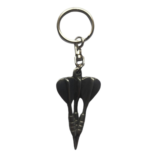 Darts pewter metal keyring image 0