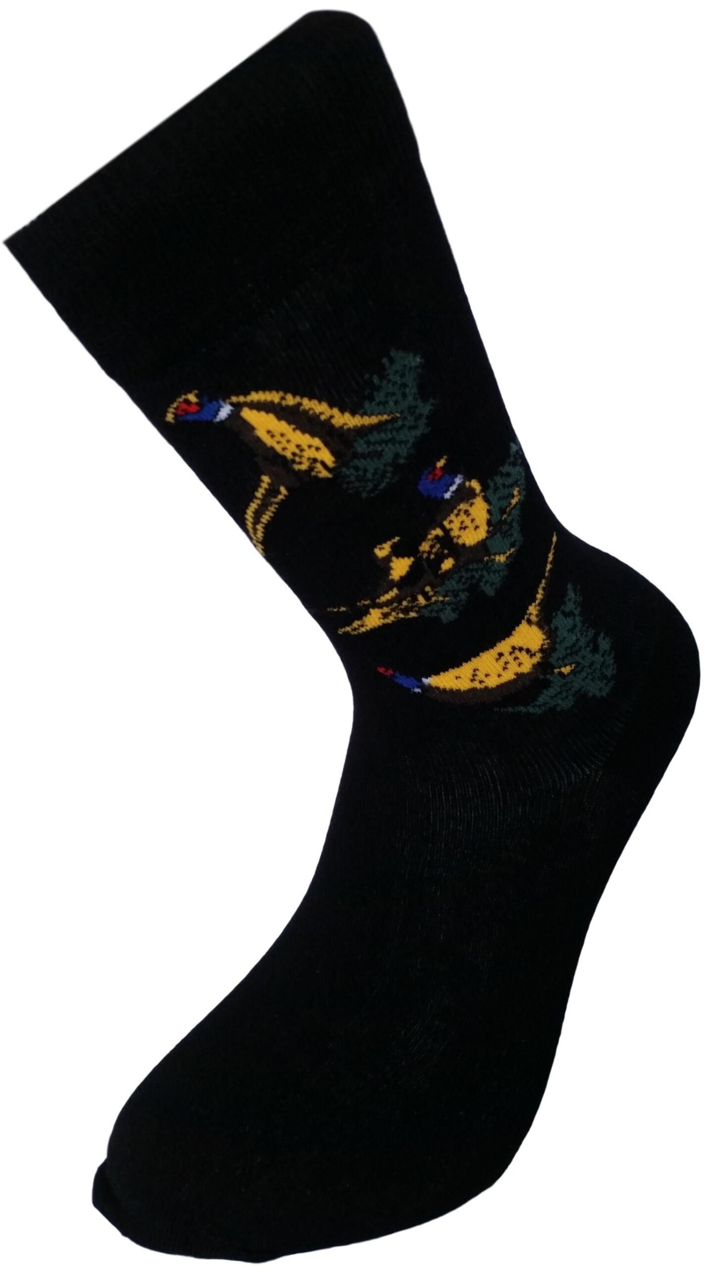 Pheasants on grass Game Birds Unisex Novelty Ankle Socks Adult Size 6-11 image 1