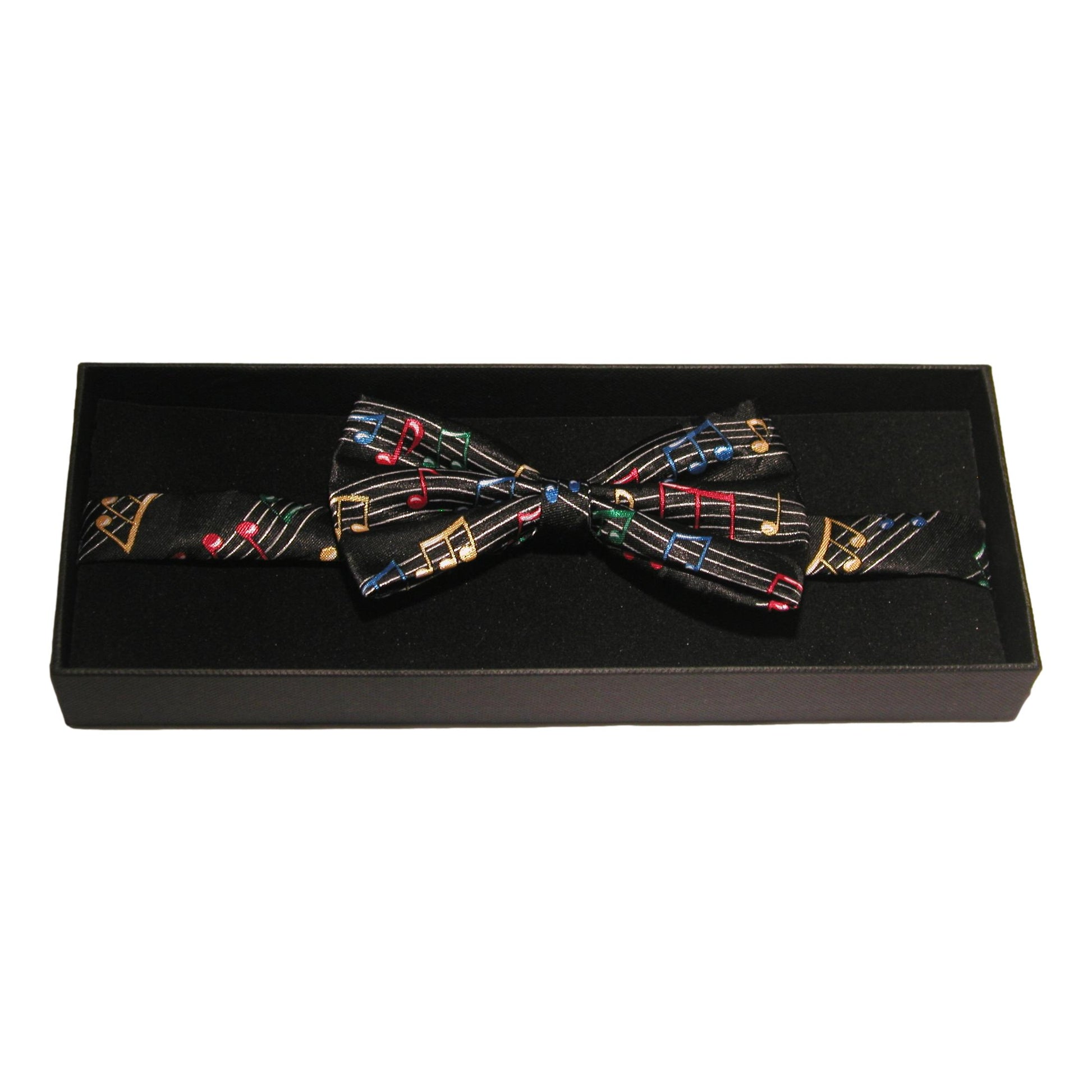 Coloured Music Notes Fancy Polyester Bow Tie image 1