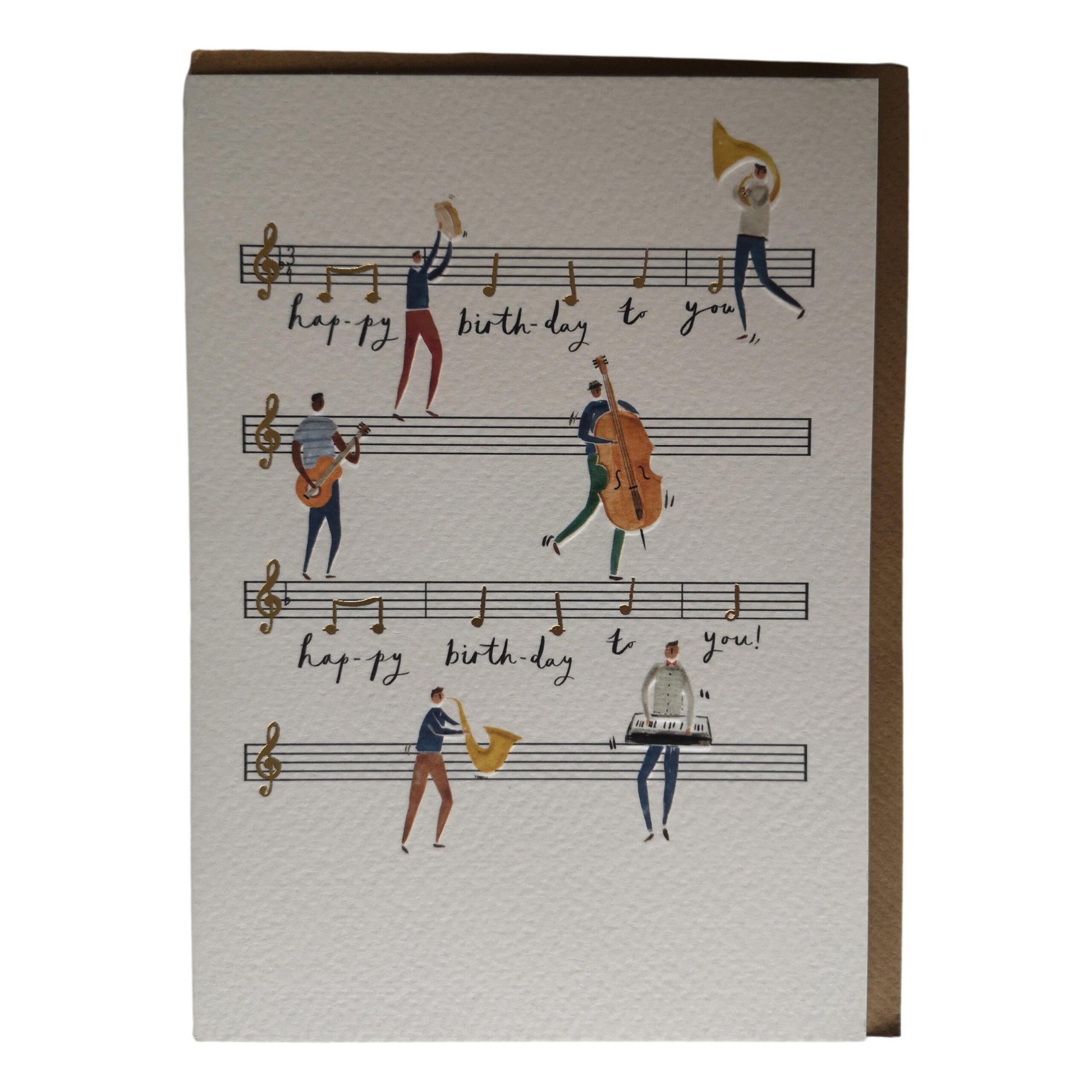 Happy Birthday To You Musicians Greeting Card image 0