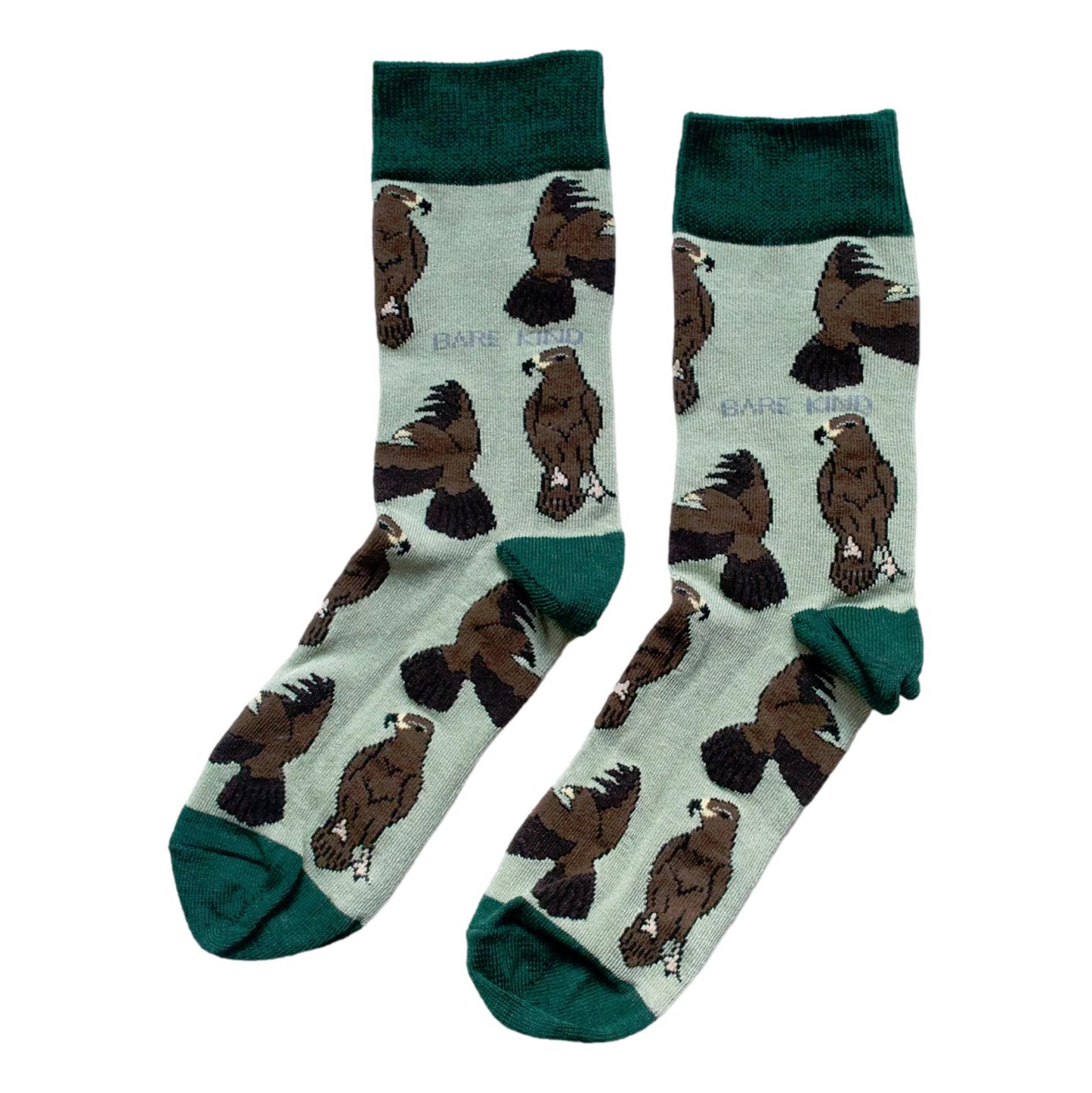 Save The Eagles Pale Green Unisex Novelty Ankle Socks Adult UK Size 7-11 image 0