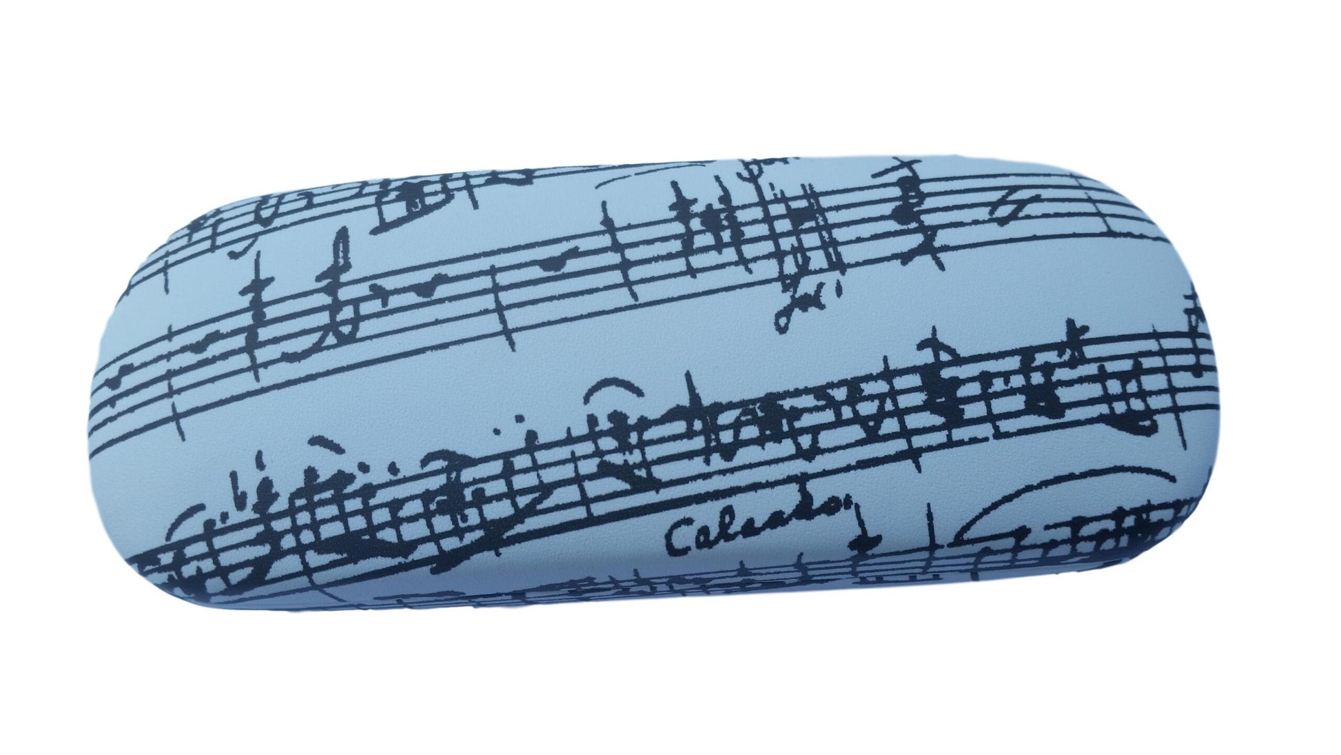 Music Manuscript White Flock-lined Glasses Case image 1