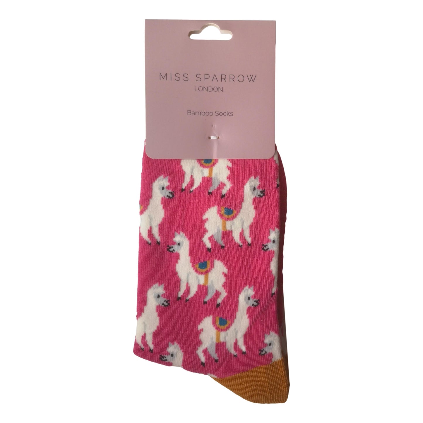 Llamas on Hot Pink Womens Novelty Ankle Socks Adult One Size image 1