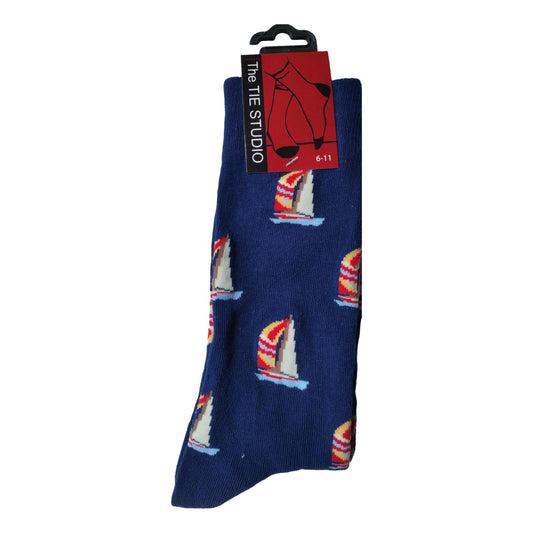 Spinnaker Yacht Boat Unisex Novelty Ankle Socks Adult Size 6-11 image 0