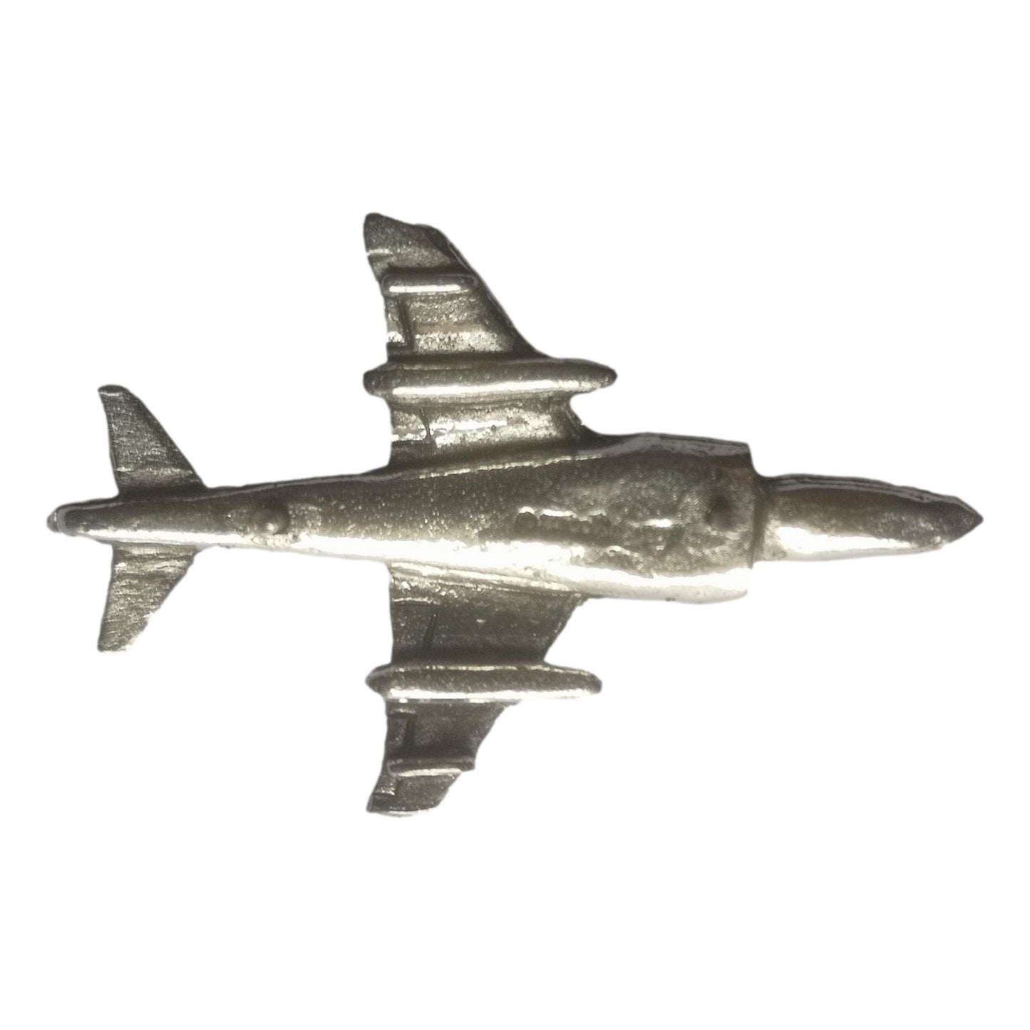 Harrier Jump Jet polished pewter metal lapel pin badge image 2