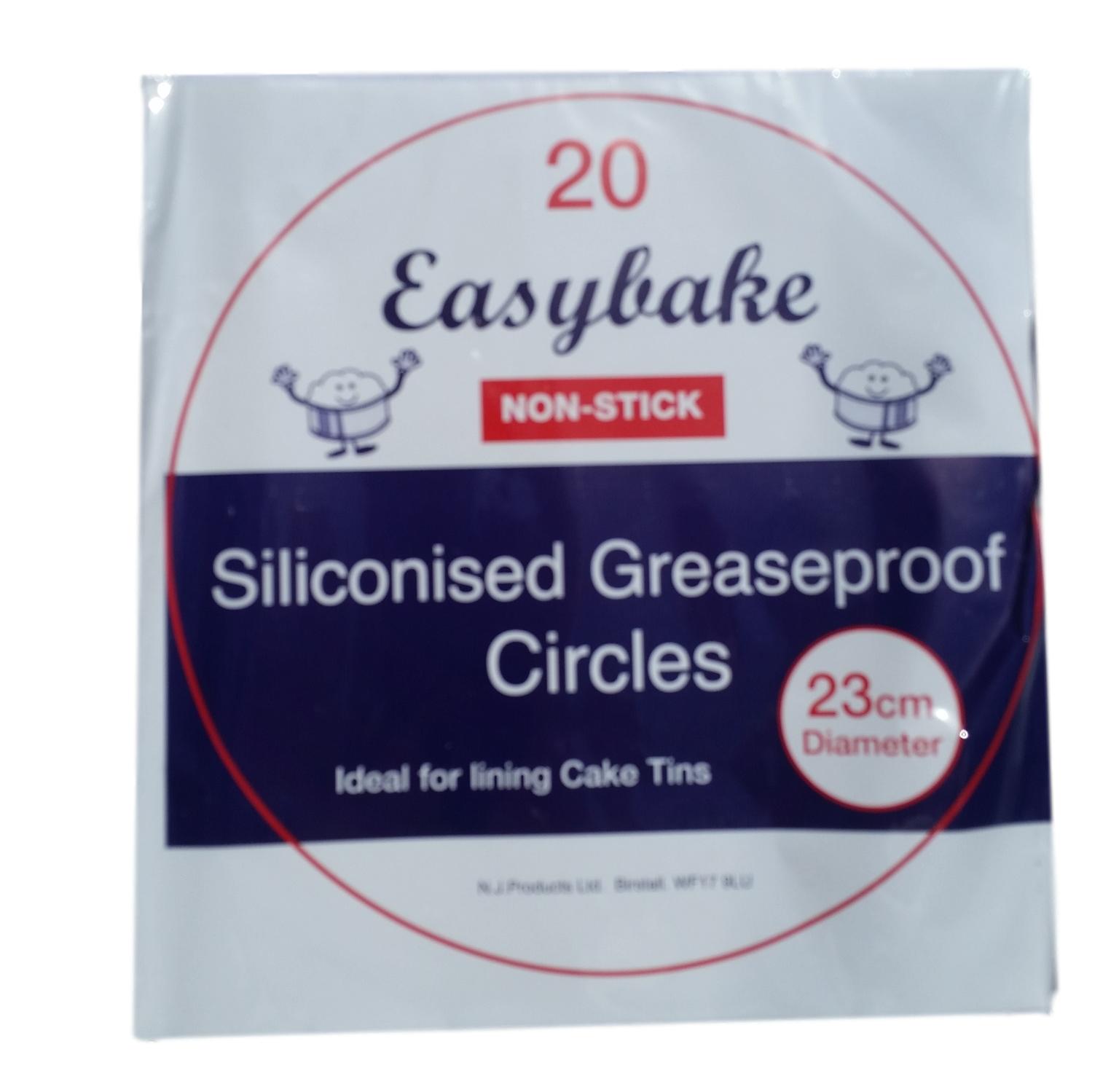 23cm / 9 inch Siliconised Greaseproof Circles - pack of 20 image 0