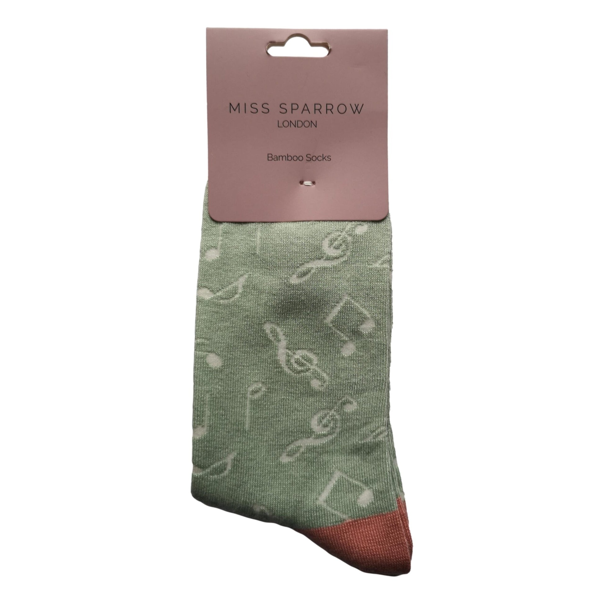 Treble Clefs and Music Notes Duck Egg Womens Novelty Ankle Socks Adult One Size image 1