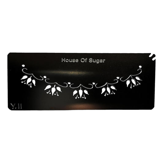 Stainless steel Y11 large Fuschias cake decorating / card making stencil image 0