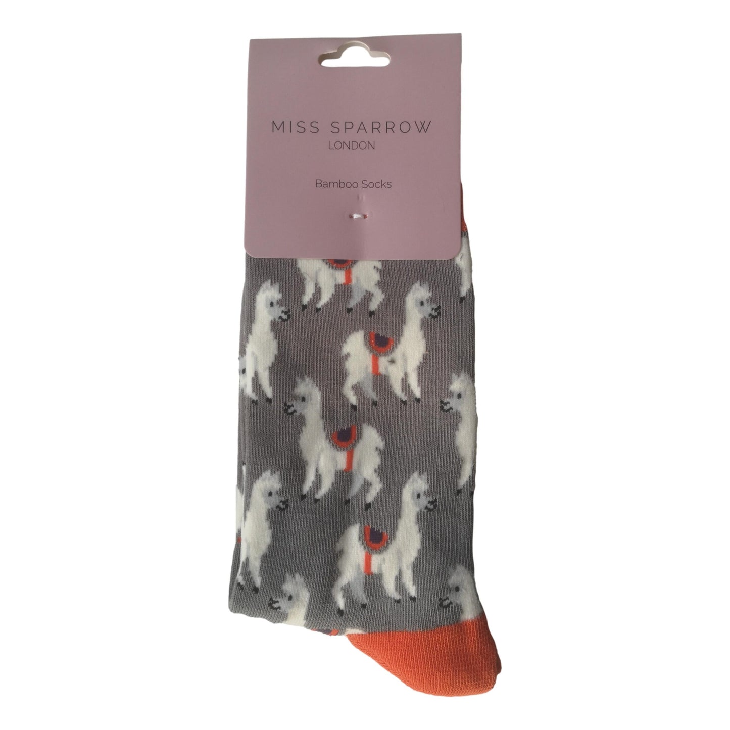 Llamas on Grey Womens Novelty Ankle Socks Adult One Size image 1
