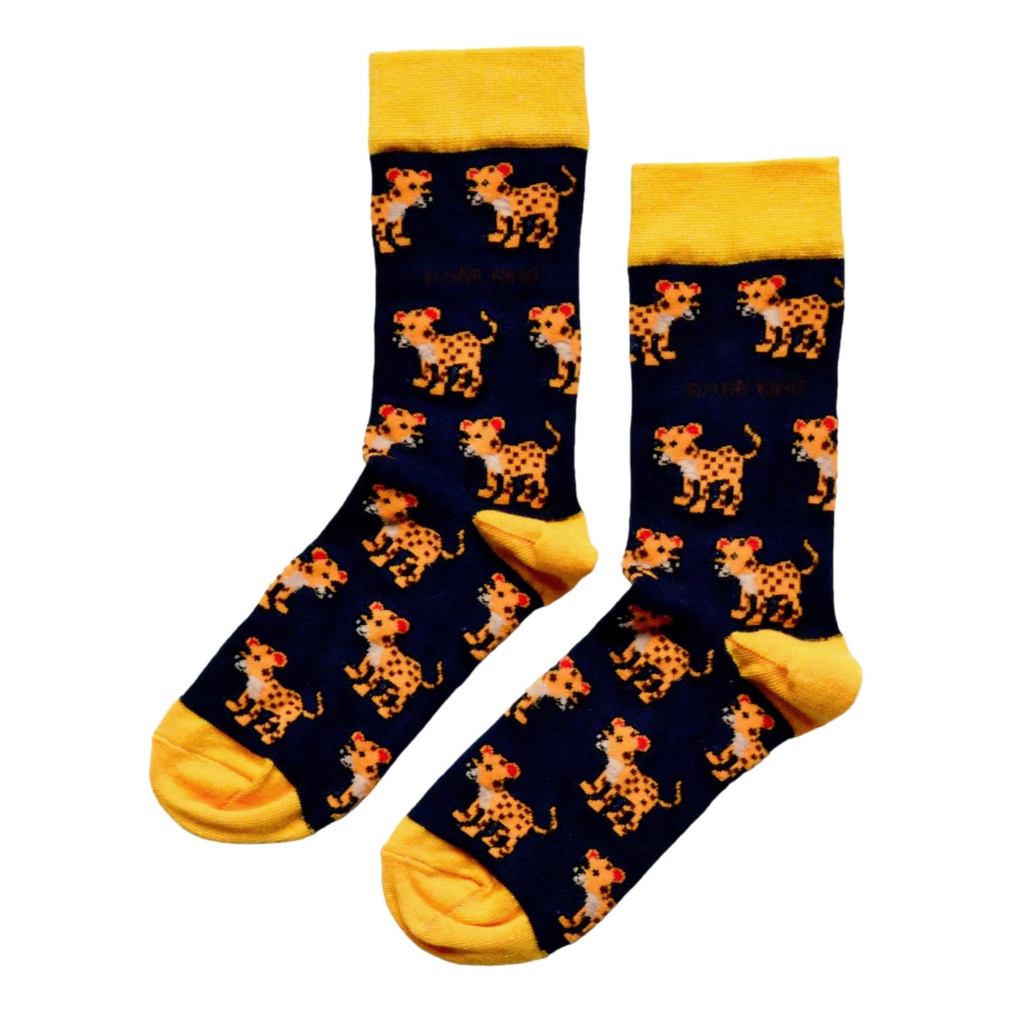 Save The Leopards Navy Blue Womens Novelty Ankle Socks Adult One Size image 0