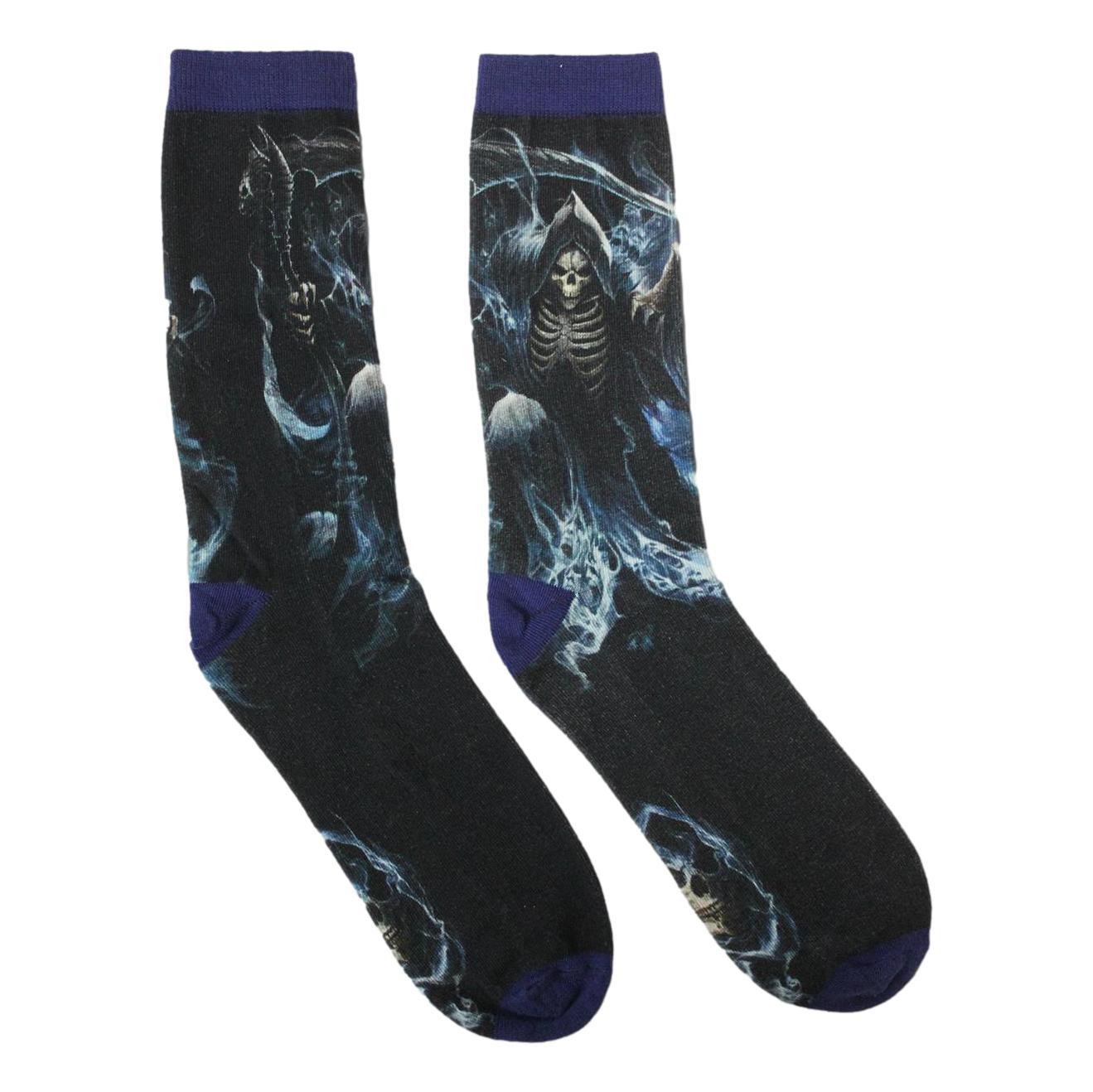 Ghost Reaper Ladies Novelty Ankle Socks Adult One Size 3-5 image 0