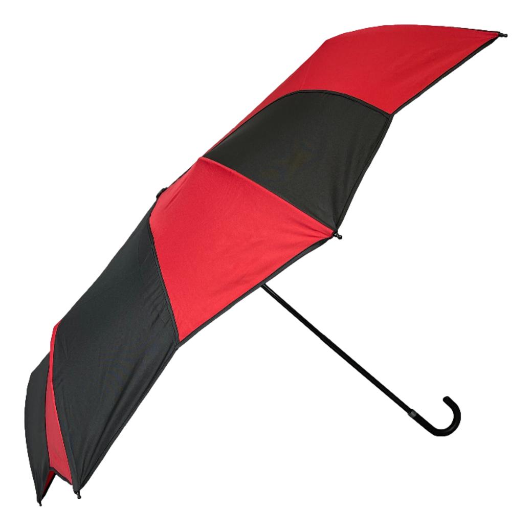 Everyday Swirl Red/Black Folding Umbrella Lightweight image 4