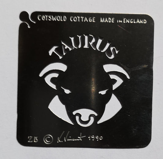 Stainless steel Z5 Taurus cake decorating / card making stencil image 0