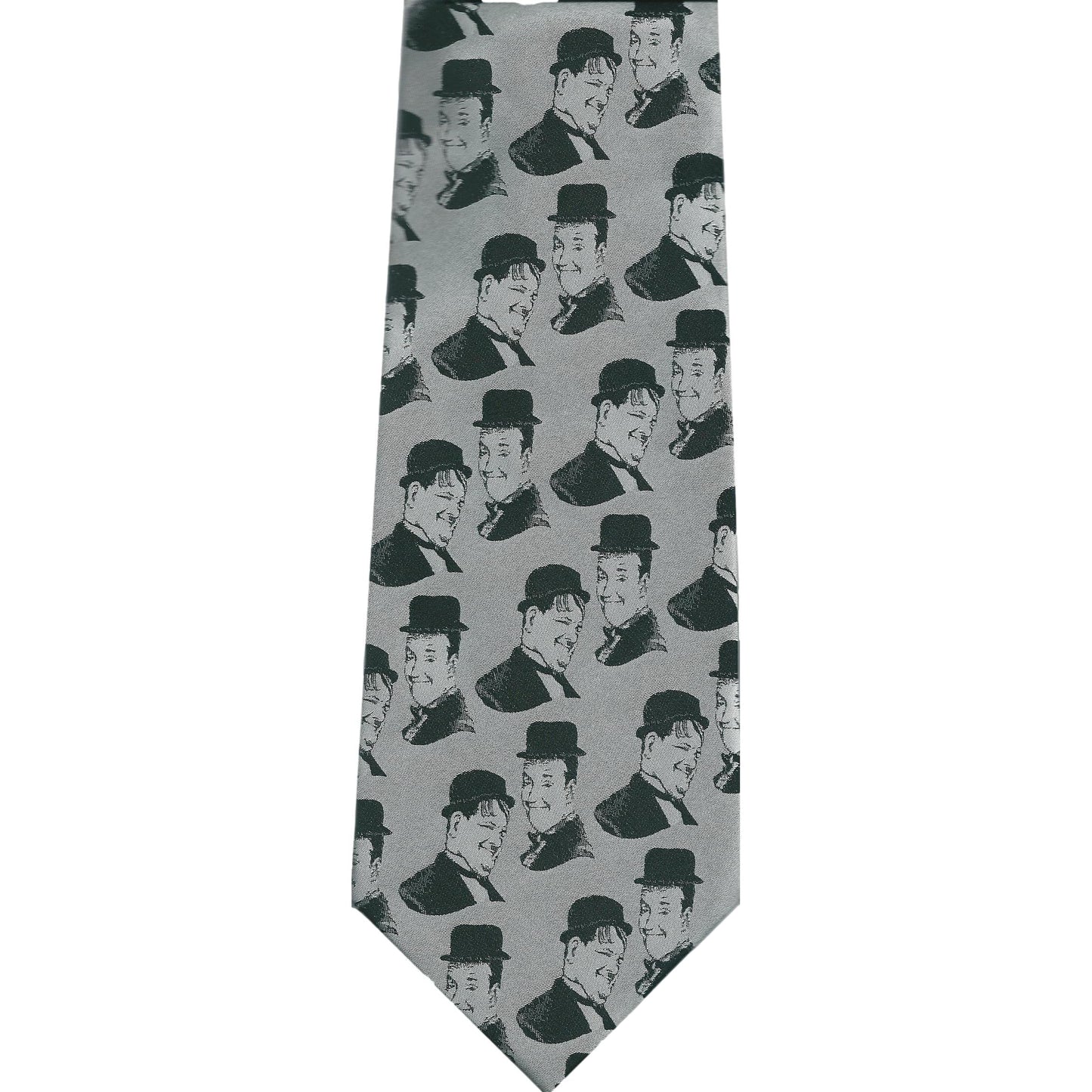 Laurel and Hardy Comedy Duo Sleeved 100% Micro Fibre Classic Tie image 1