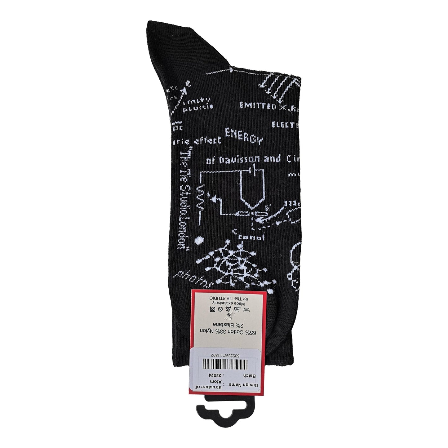 Structure of the Atom Unisex Novelty Ankle Socks Adult Size 6-11 image 1