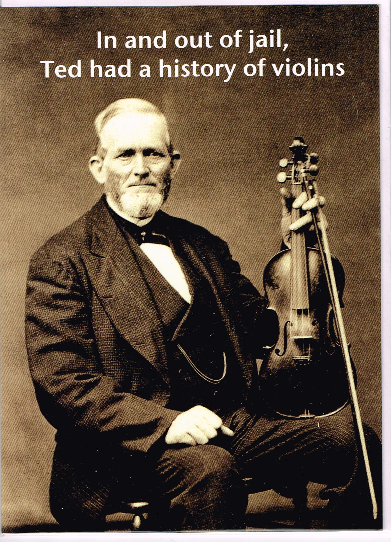 History of Violins Claire Spake designed Music card image 0