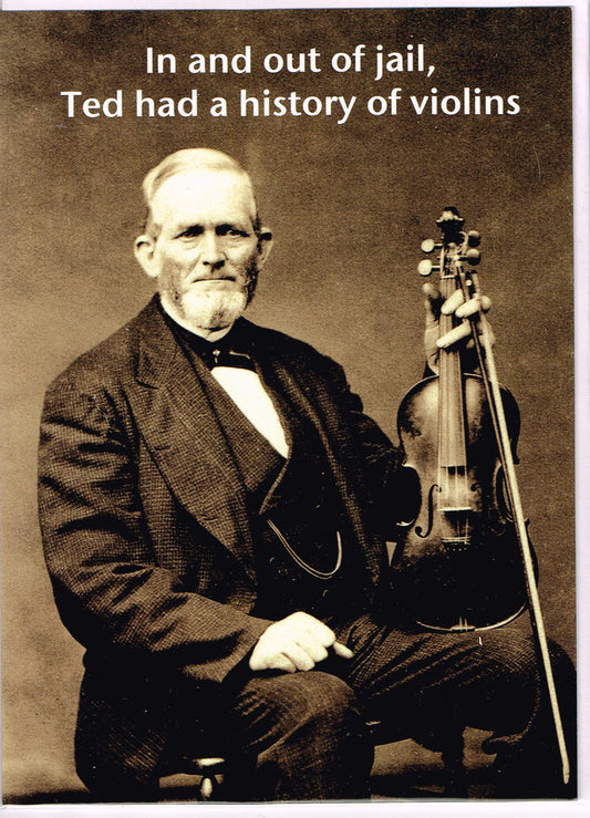 History of Violins Claire Spake designed Music card image 0