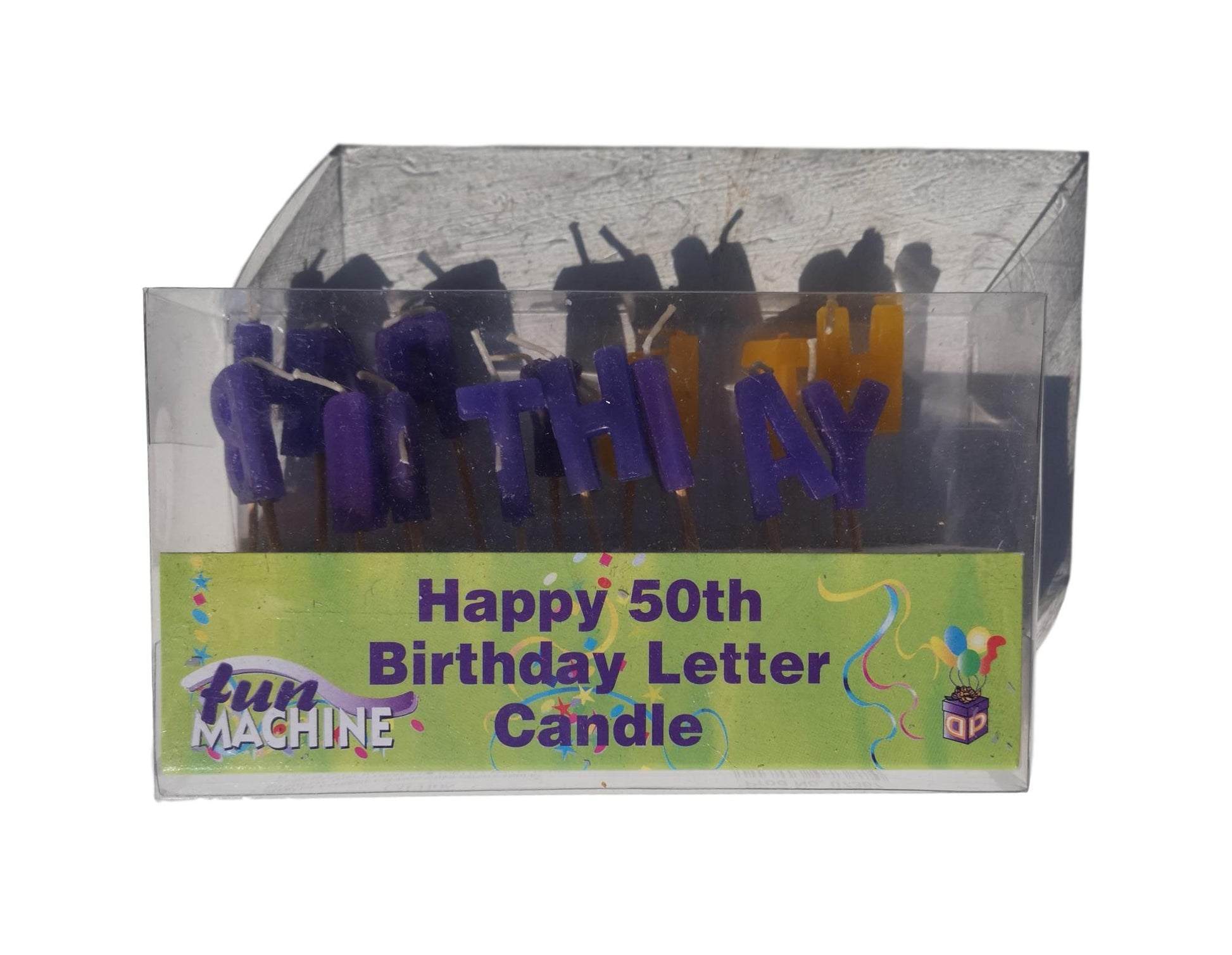 Happy 50th Birthday Letter Candles image 1