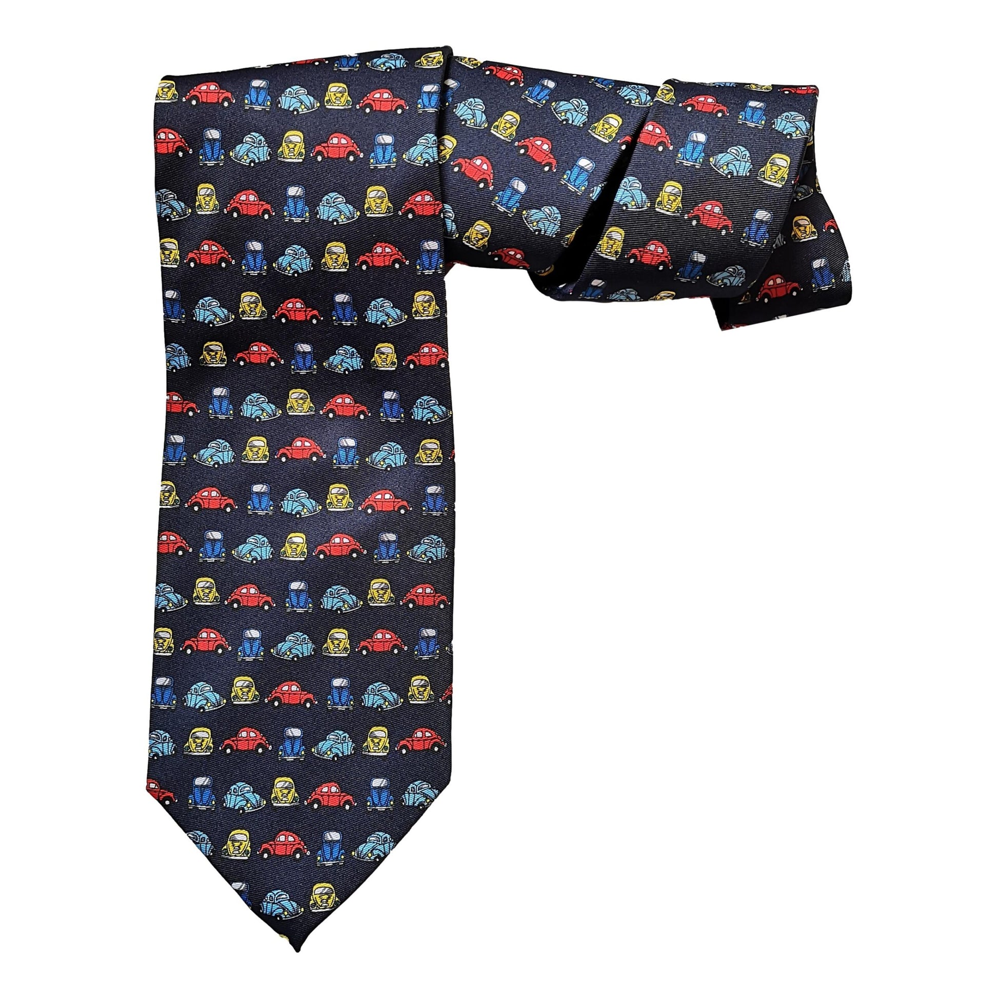Beetle Car Herbie repeating Sleeved Polyester Novelty Tie Gift image 0