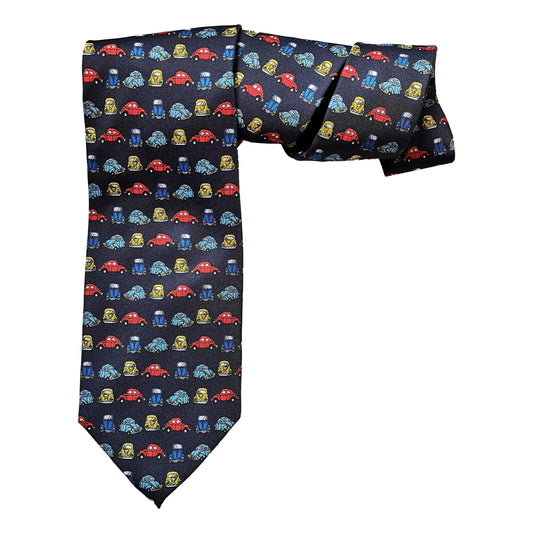 Beetle Car Herbie repeating Sleeved Polyester Novelty Tie Gift image 0