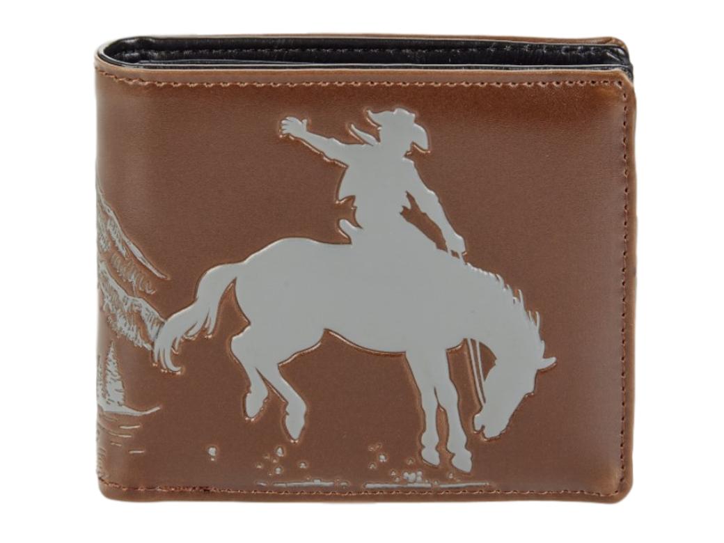 Cowboy Brown Gents Leatherette Wallet image 0