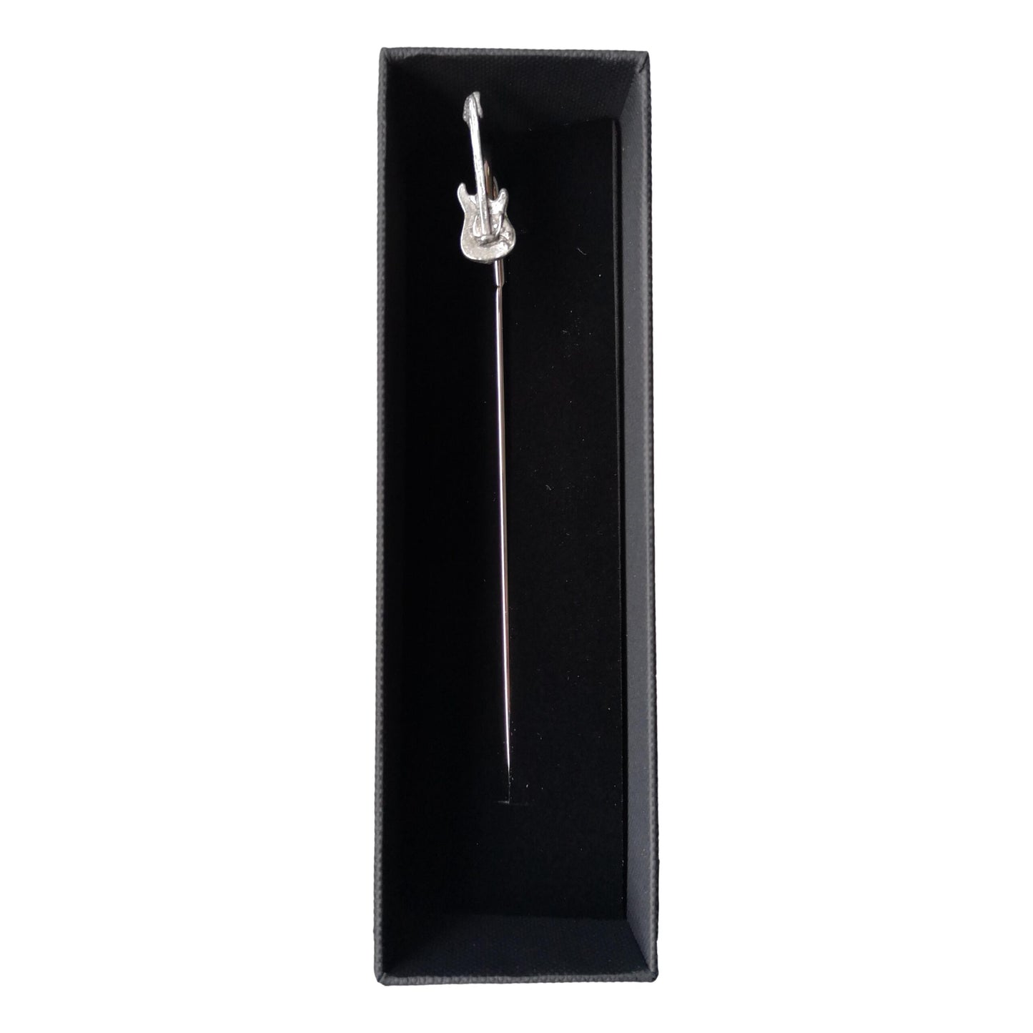 Electric Guitar pewter metal flattened stem bookmark image 1