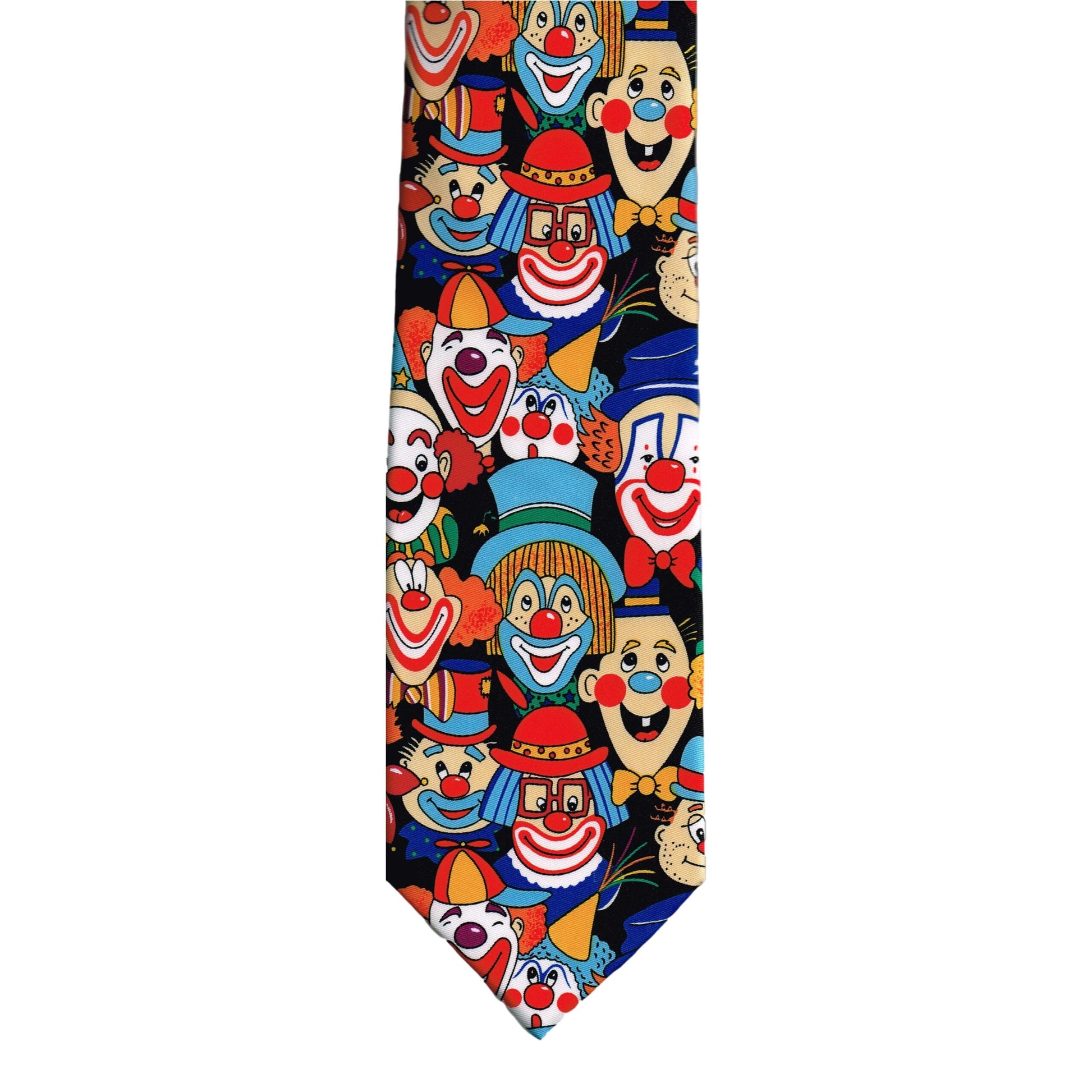 Colourful Circus Clowns Sleeved Polyester Novelty Tie Gift image 1