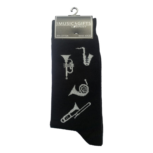 Brass Instruments Cottonrich Unisex Novelty Ankle Socks Adult Size 6-11 image 0