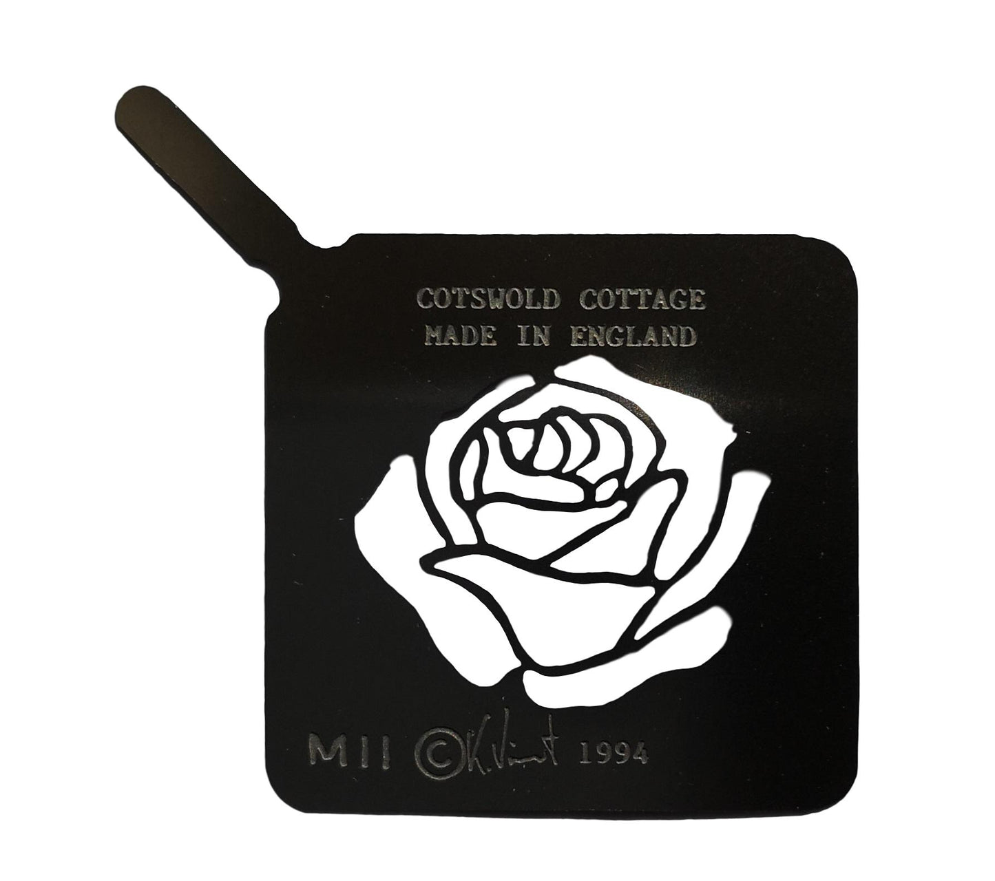 Stainless steel M11l larger Rose cake decorating / card making stencil image 0