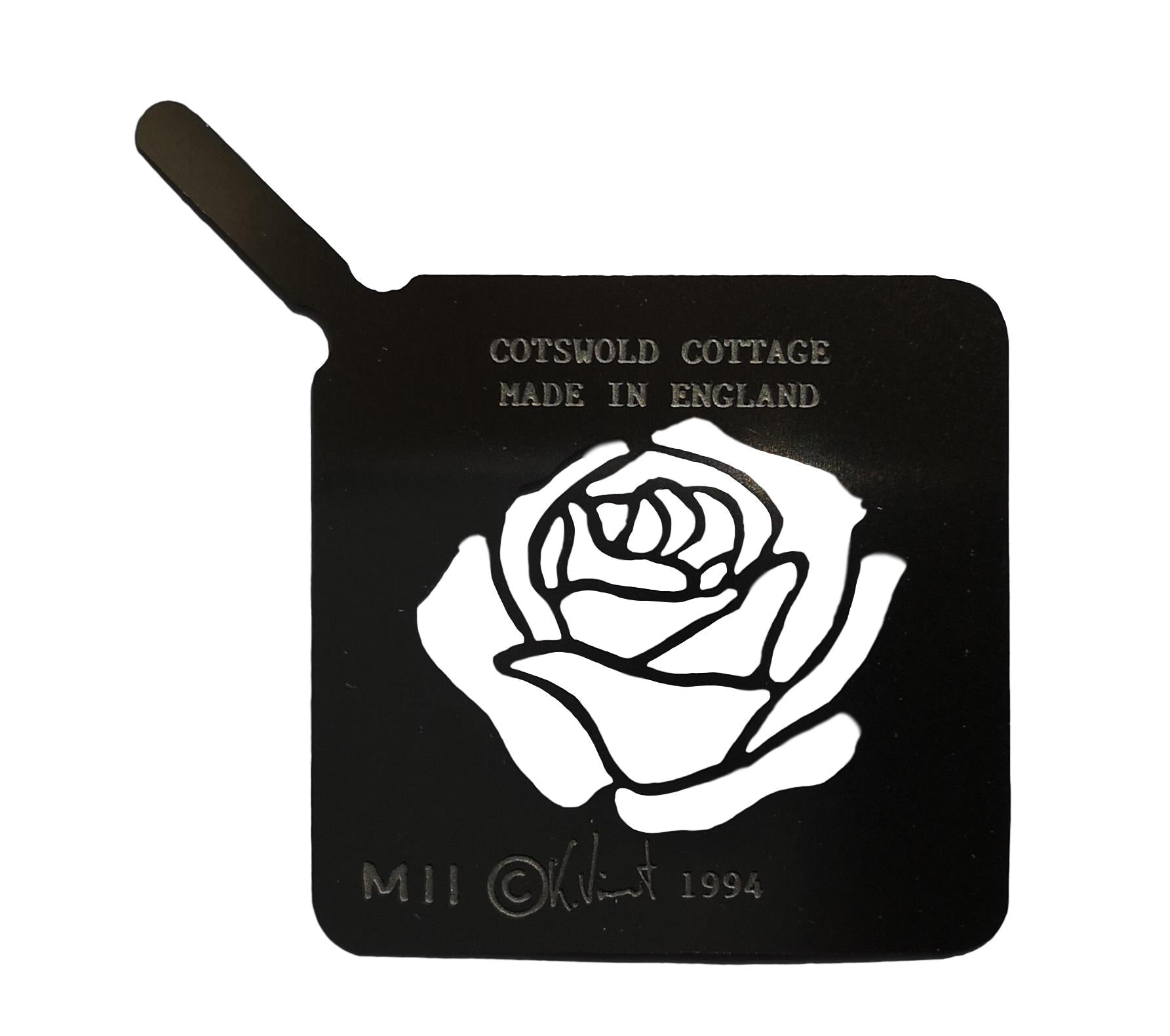 Stainless steel M11l larger Rose cake decorating / card making stencil image 0