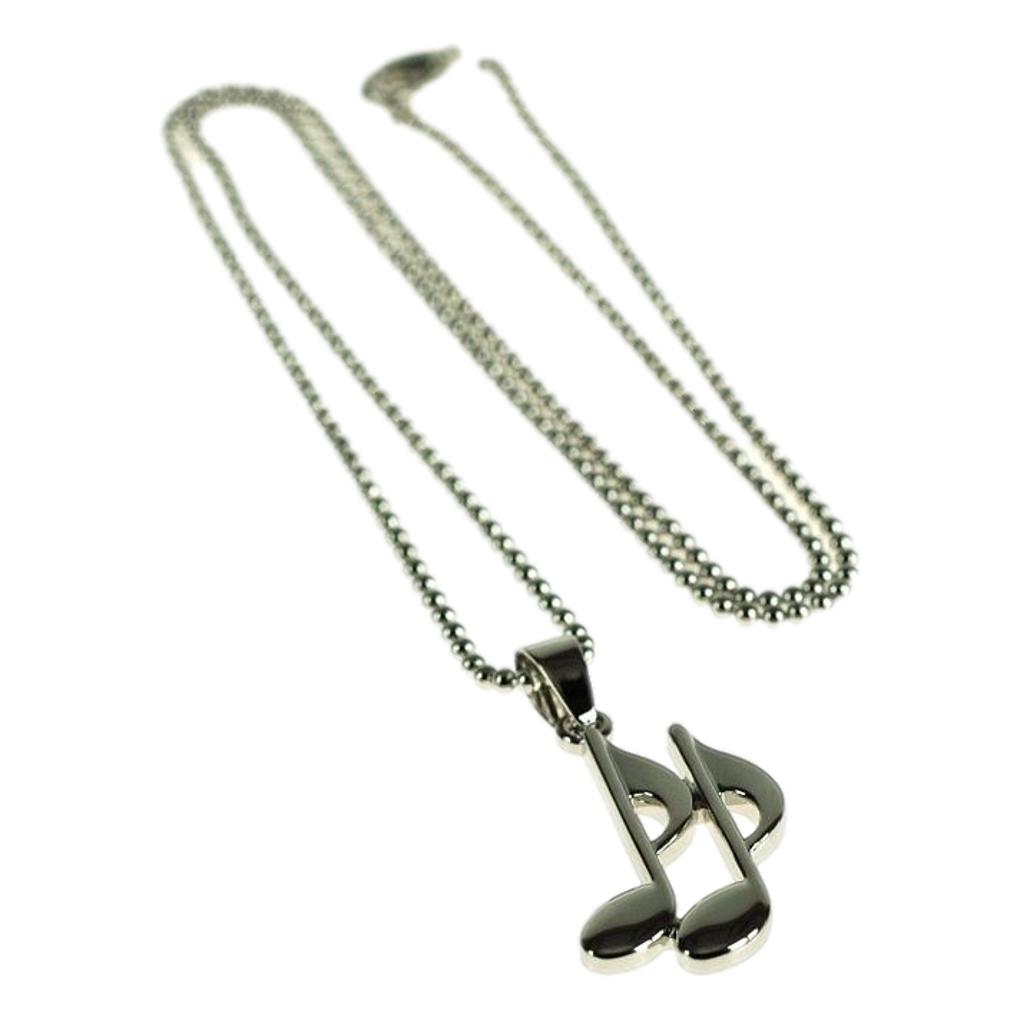 Quavers silver-plated pendant image 0