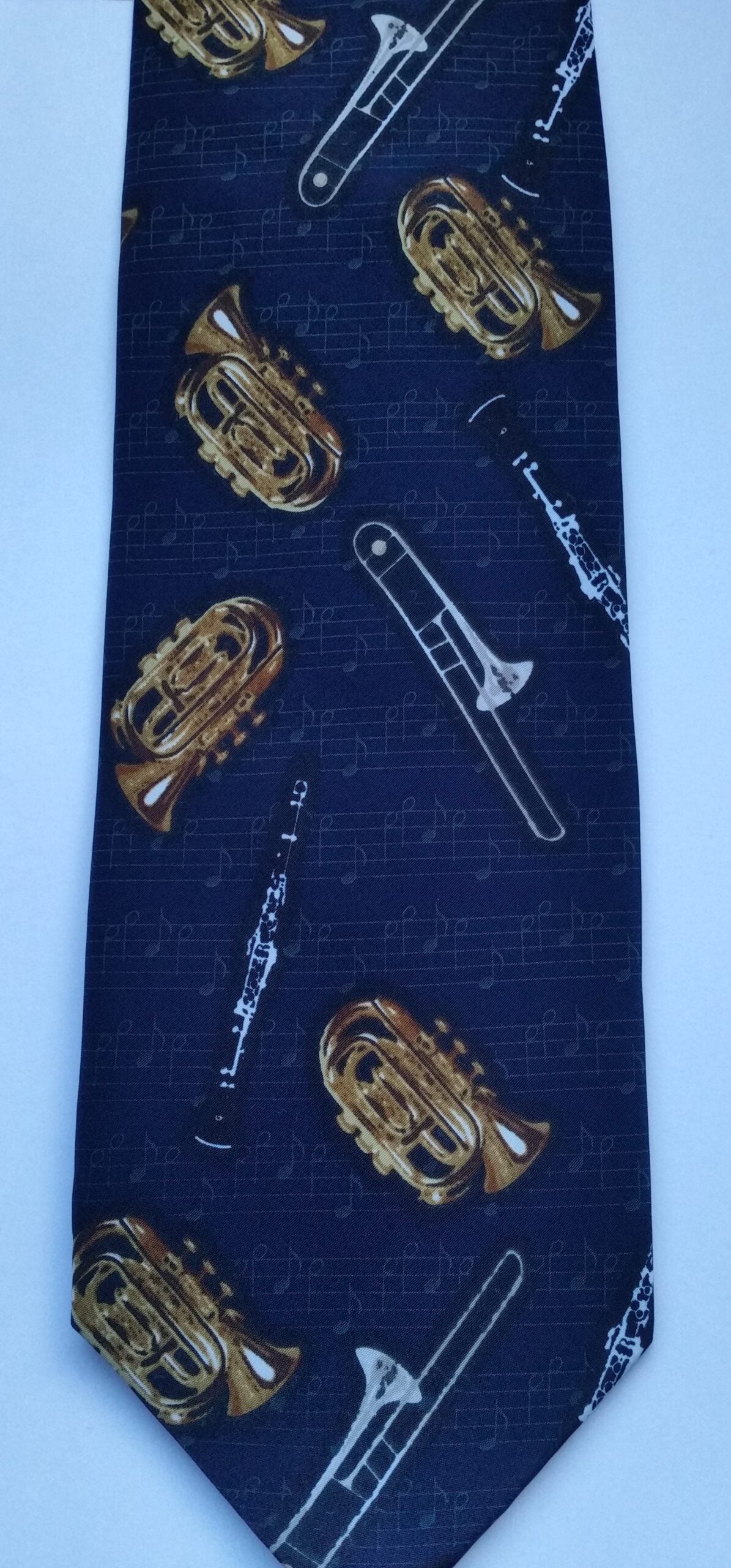 Brass and Wind Instruments 100% Polyester Classic Tie image 1