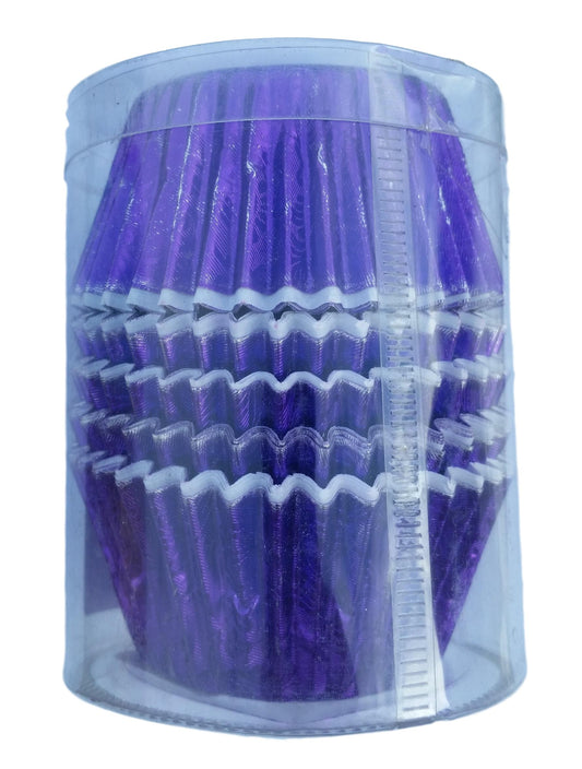 40 Purple Foil Bun Cases image 0
