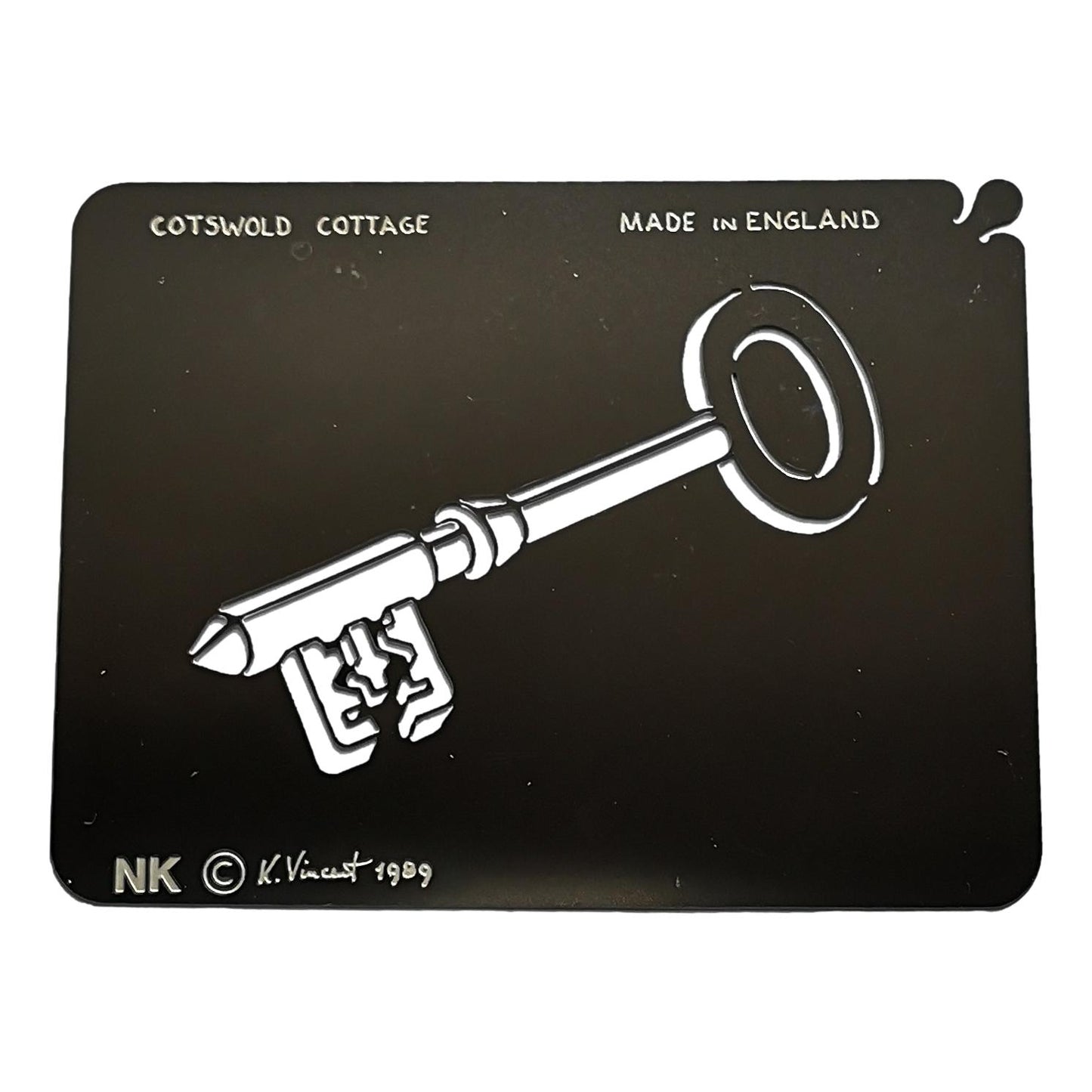 Stainless steel NK Key cake decorating / card making stencil image 0