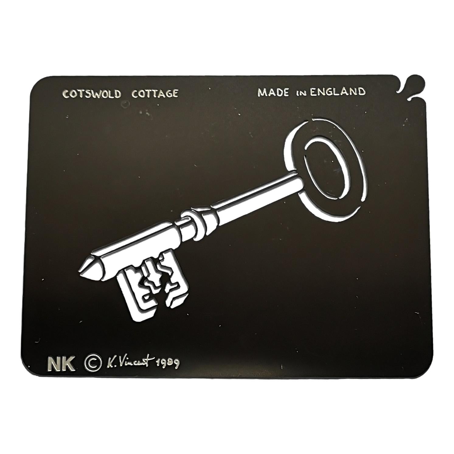 Stainless steel NK Key cake decorating / card making stencil image 0